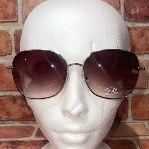New Oscar De La Renta Allure Oversize Gradient Sunglasses Brown Tortoise Unisex